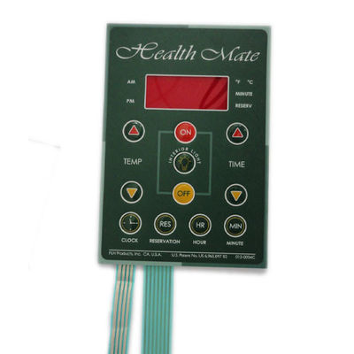 Καλή τιμή. Τύπο κλειδιού με μεμβράνη LED πληκτρολόγιο σε πράσινο χρώμα προστασία IP65 σε απευθείας σύνδεση