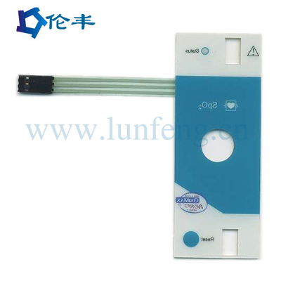Καλή τιμή. Προσαρμοσμένο πλαστικό 1mm 1.5mm PVC αριθμητικών πληκτρολογίων μεμβρανών των οδηγήσεων άσπρο σε απευθείας σύνδεση