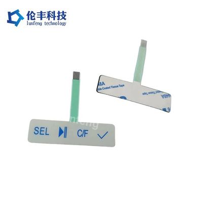 Καλή τιμή. 1 Εκατομμύριο φορές διάρκεια ζωής πλήκτρων και προσαρμόσιμος αριθμός πλήκτρων για βιομηχανικό πληκτρολόγιο μεμβράνης σε απευθείας σύνδεση