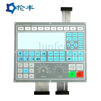 Καλή τιμή. Προσαρμοσμένο Matte Surface PET LED Membrane Touch Switch με Λευκό Κόκκινο Πράσινο Μπλε LED σε απευθείας σύνδεση