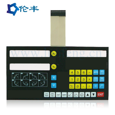 Καλή τιμή. 105*25mm 3V Driver Metal Dome FPC Membrane Switch Overlay Για βιομηχανικό εξοπλισμό σε απευθείας σύνδεση