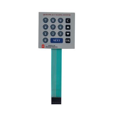 Καλή τιμή. Εμφανισμένα κουμπιά PET Membrane Switch σε εξατομικευμένο ματ / γυαλιστερό φινίρισμα για απόδοση σε απευθείας σύνδεση