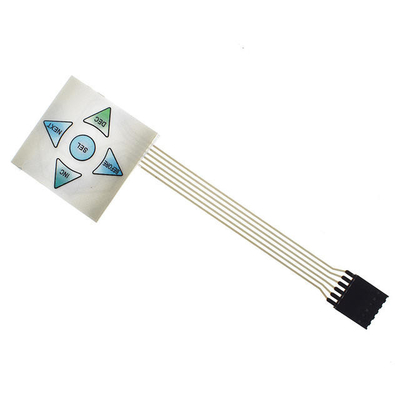 Προσαρμοσμένο πλήκτρο μεμβράνης LED PMMA με 2,54mm Pitch και επίπεδο προστασίας IP65