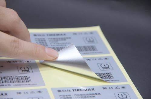 Καλή τιμή. Silver Sticker Label with Permanent Acrylic Adhesive Resistant to Water Oil and Chemicals for Custom Quantities From 100 To 10,000+ online